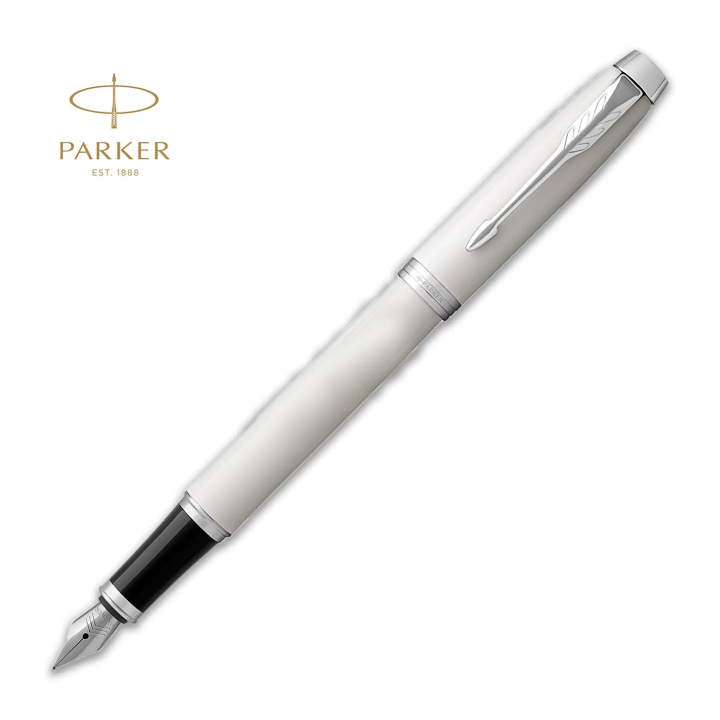Parker Ingenuity Fountain pen Core Gift box (White Laquer CT)
