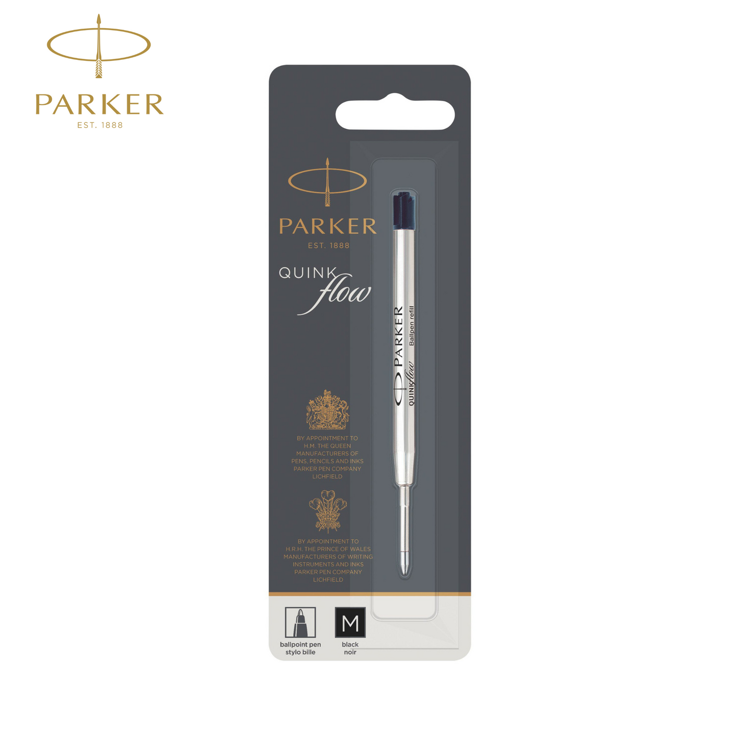 Parker Ball Pen Refill Medium Black